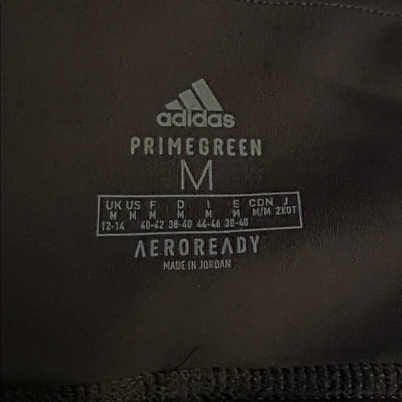Adidas PrimeGreen Black/Grey Leggings - Picture 10 of 12